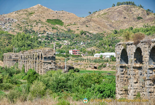 Roman aqueduct in Aspendos