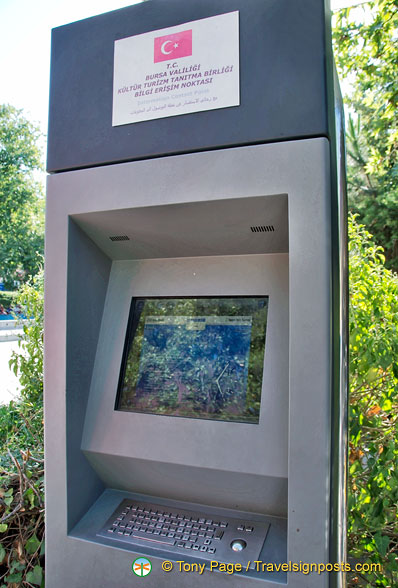 Tourist info terminal in Koza Park