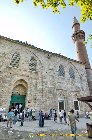 Outside the Bursa Great Mosque