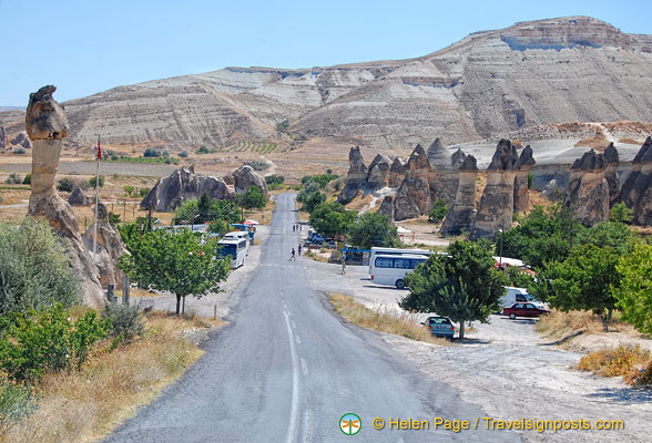 Fairy chimneys coming into view