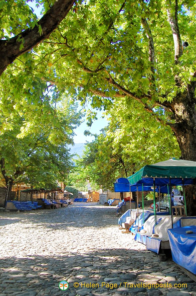 A deserted market square