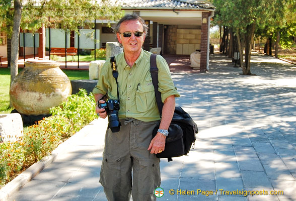 Tony leaving the Gordion museum