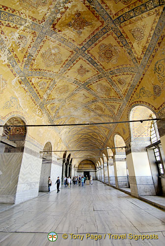 Inside Hagia Sophia, Istanbul, Turkey