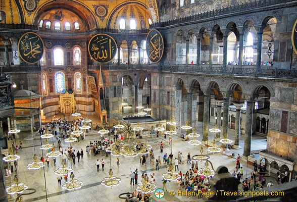 Inside Hagia Sophia