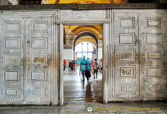 Marble Door - participants in synods entered and left the meeting chamber through this door.