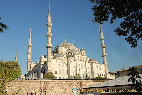 Around Sultan Ahmet, the Blue Mosque and Hagia Sofia, Istanbul, Turkey