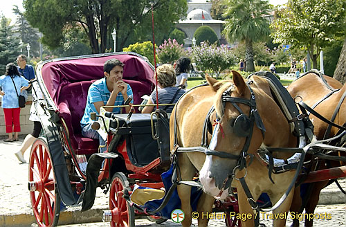 Around Sultan Ahmet, the Blue Mosque and Hagia Sofia, Istanbul, Turkey