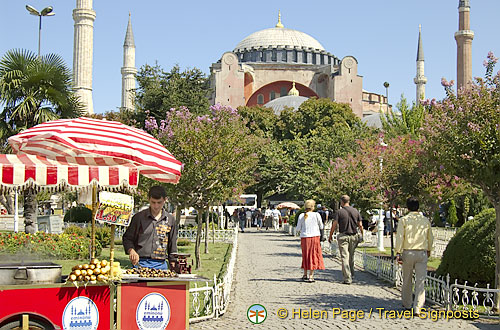 Around Sultan Ahmet, the Blue Mosque and Hagia Sofia, Istanbul, Turkey