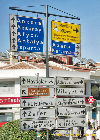 Travel directions from Konya