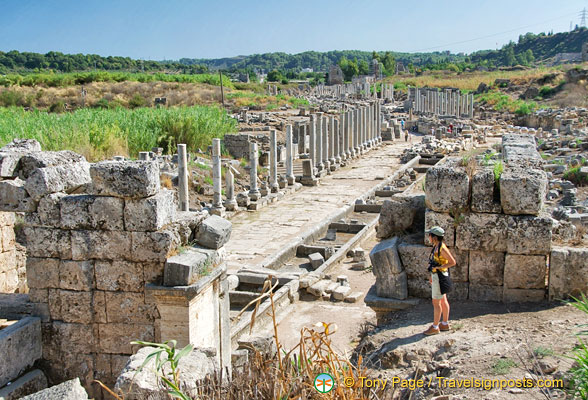 That's me checking out the Perge water channel