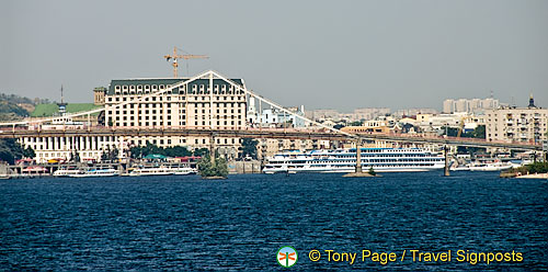 Arriving in Kyiv (Kiev) by river