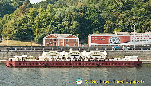 Arriving in Kyiv (Kiev) by river