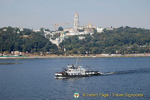 Arriving in Kyiv (Kiev) by river