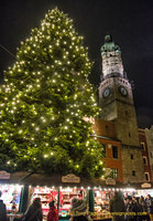 Christmas tree and Stadtturm