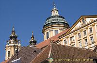 Melk town square buildings