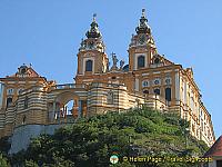 Imposing view of Melk Benedictine Abbey