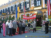 Our reception at the Marchfelderhof Restaurant