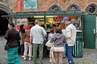 The most famous frites stall on Markt square