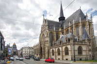 View of the Eglise Notre-Dame du Sablon