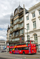 Brussels sightseeing bus on Rue Montagne de la Cour 2