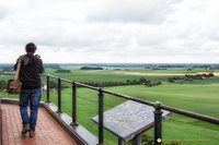 View of Waterloo Battlefield from the top of Lion Mound