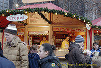 This frische crepes stall is popular with the teens