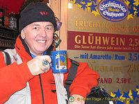 Tony's happy with his gluhwein