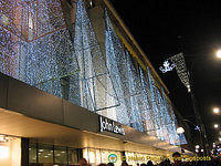 Christmas lights at John Lewis'