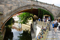 Canal scene by Charles Bridge