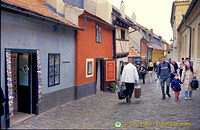 Golden Lane - No. 22 was Franz Kafka's house.