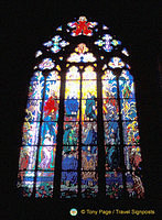 St Vitus Cathedral stained-glass window