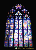 St Vitus Cathedral stained-glass window