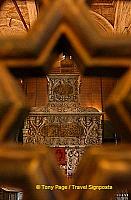 Tomb of Mohammed Ali which can only be viewed through the wooden partition.
[The Citadel and Mohammed Ali Mosque - Cairo]