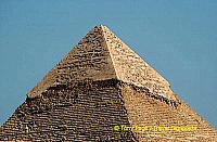 Long gone is the gold that used to cap these peaks.

[The Giza Plateau - The Great Pyramids - Egypt]