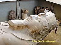 This giant limestone statue of Rameses II is the showpiece
[Temple of Ptah - Mit Rahina village - Memphis - Egypt]