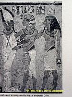 Tutankhamen, accompanied by his ka, embraces Osiris
[Tutankhamen - Valley of the Kings -Egypt]