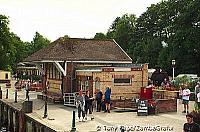 Haverthwaite Station, waiting for our steam train [The Lake District - England]