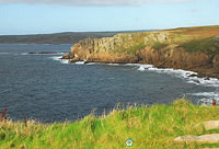 The famous cliffs of Cornwall