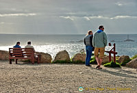 Visitors enjoying Land's End stunning scenery