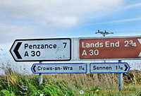 Land's End Road sign