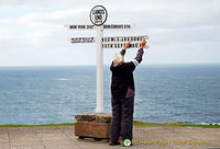 Land's End distance signpost