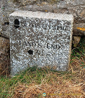 Land's End Coastal Path marker