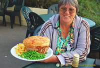 This is the largest steak and kidney pie that I've ever seen