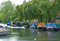 Canal boat mooring