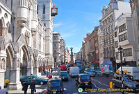 The Strand with the Law Courts on the left