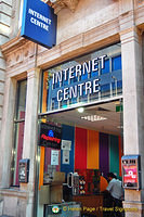 An internet centre in the West End