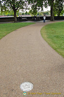 Walking through Victoria Tower Gardens