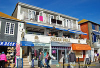 The Ocean Grill has a vantage view of St. Ives harbour