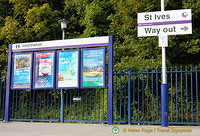 St Ives railway station platform