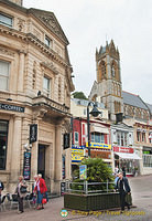 Building on the left is Banx Cafe Bar at 6-8 Fleet Street